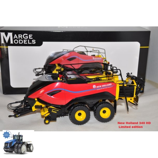 Maquette Tracteur New Holland T7.340 HD - Échelle 1/32 Par Marge Models - Réf. MM2408 - Neuf